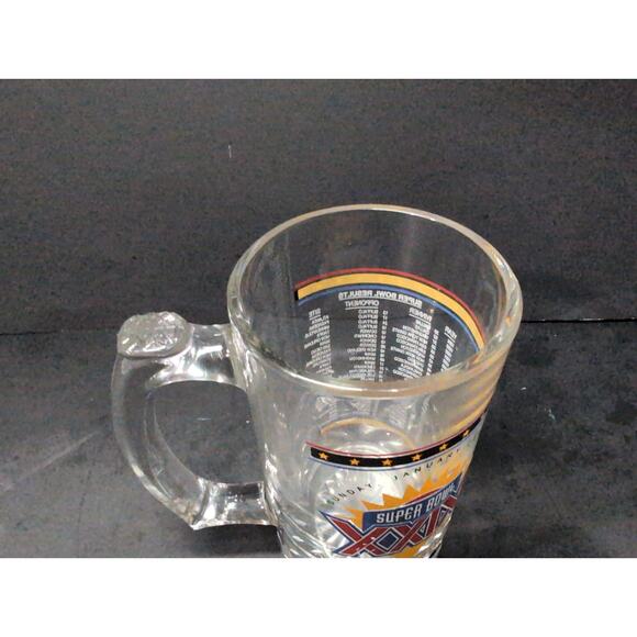 Super Bowl XXIX Glass Mug Stein Miami Florida Jan 1995, Football Fan Collectible - Picture 5 of 9